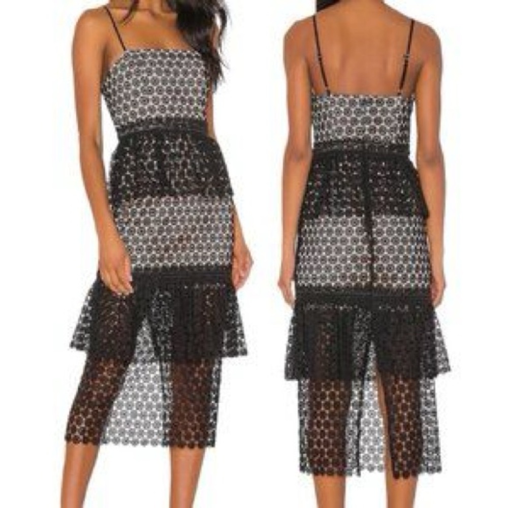 NBD Lace Midi Dress